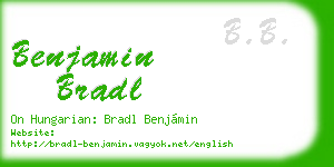 benjamin bradl business card